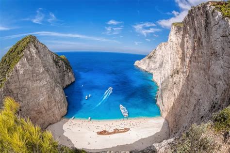 Navagio Beach With Shipwreck On Zakynthos Island In Greece Stock Photo Hot Sex Picture
