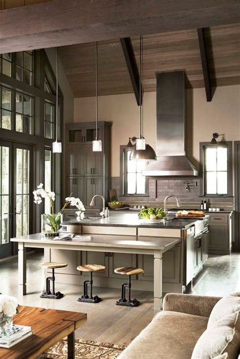 53 Sensationally Rustic Kitchens In Mountain Homes Eclectic Kitchen
