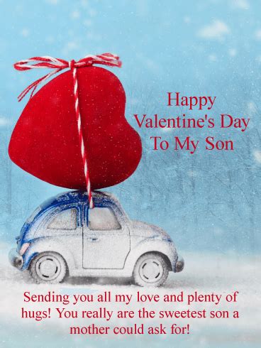 Sending You All My Love Happy Valentine S Day Card For Son Birthday Greeting Cards By Davia