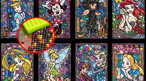 Disney Princesses Stained Glass Diamond Painting Youtube