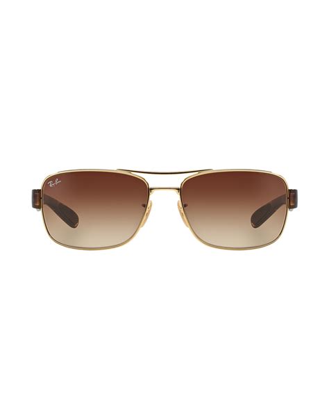 Ray Ban Sunglasses In Gold For Men Lyst