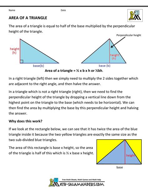 Geometry Formulas Triangles Blog Math 123