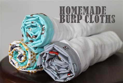 Homemade Burp Cloths Tutorial And Sewing Pattern Homemade Burp