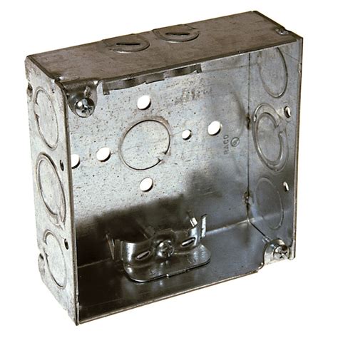 Raco 1 Gang Gray Metal New Work Standard Square Exterior Electrical Box