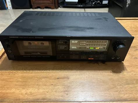 Vintage Onkyo Ta 2026 Stereo Cassette Tape Deck Recorder Black Plays Sometimes 10 50 Picclick