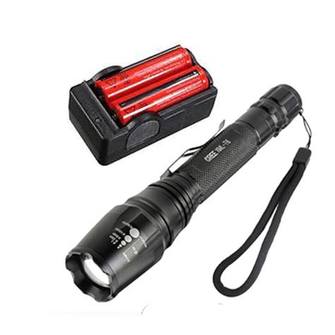 Cree Led Flashlight Zoomable Xml T6 Torch 5mode 3800lm Waterproof