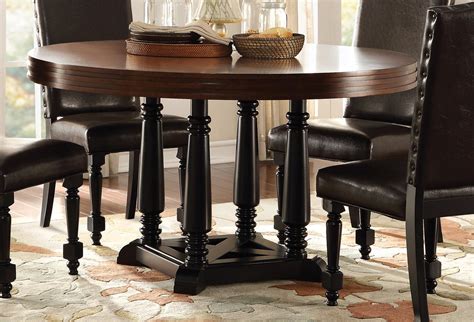 Homelegance Blossomwood Round Dining Table Cherryblack 5404 54 At