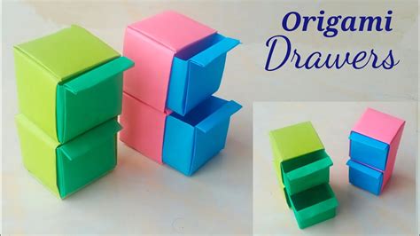 Diy Origami Chest Of Drawers How To Make Origami Paper Boxdiy Storage