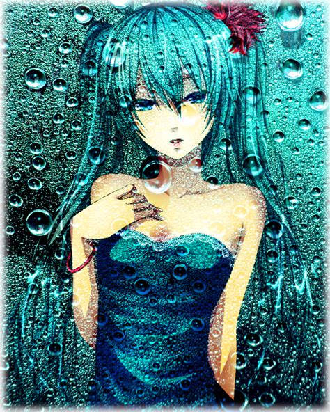 Miku Hatsune Rain By Bronyswag On Deviantart