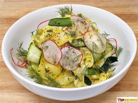 Marinated Vegetable Ribbons With Dill Recipe Yeprecipes