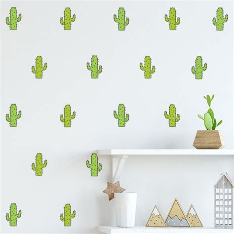 Cactus Wall Decals Cactus Wall Decal Wall Decals Fabric Wall Decals