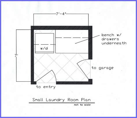 Small Bathroom Laundry Floor Plans