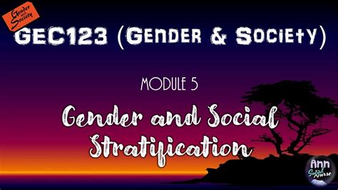 Gender And Social Stratification Youtube