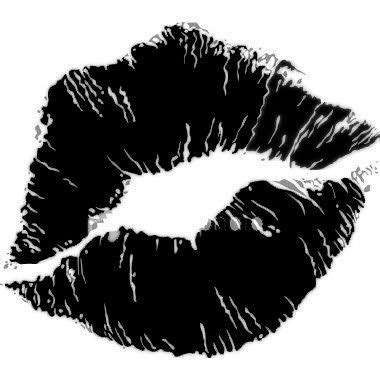 Mouth clip art black and white. Black lips clipart clipartxtras - Clipartix