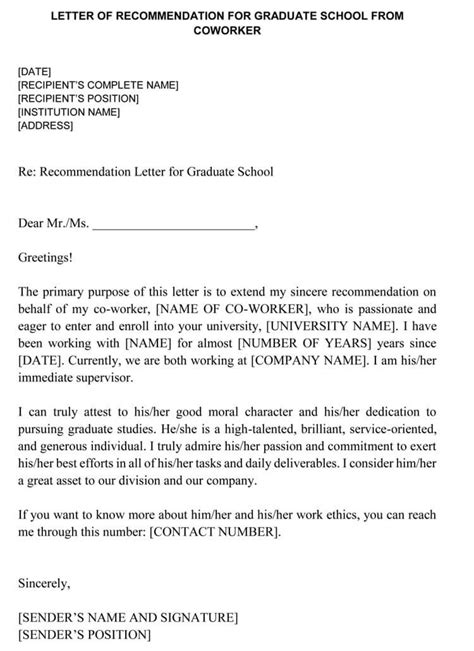 Letter Of Recommendation For Nursing School From Coworker Cover Letters