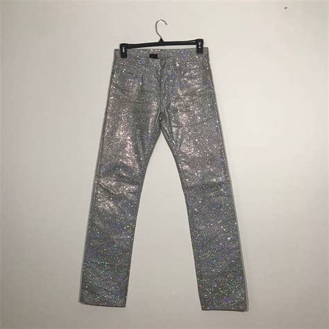 Dior Archive Ss06 Glitter Jeans Size 30 Excellent Condition Grailed