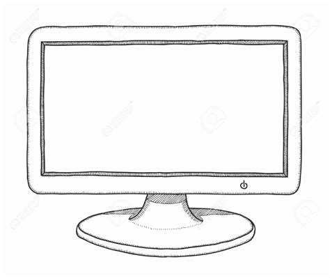 Computer Monitor Sketch At Explore Collection Of