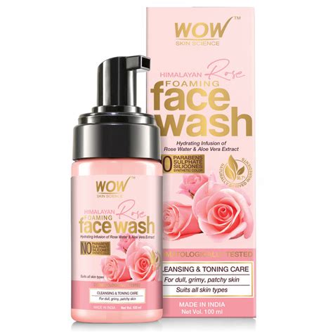 Buy Wow Skin Science Himalayan Rose Foaming Face Wash 100 Ml Online