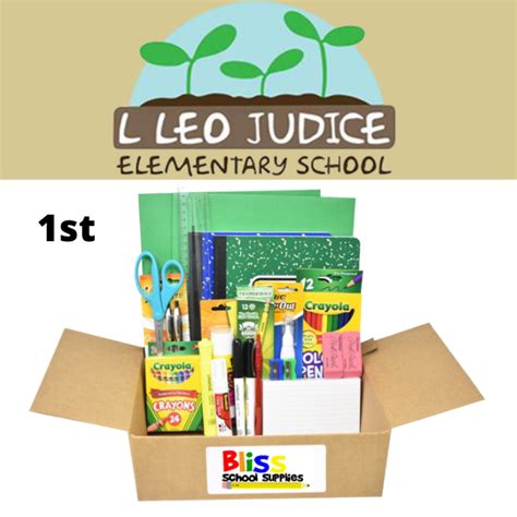 L Leo Judice Elementary First Grade Supply Kits