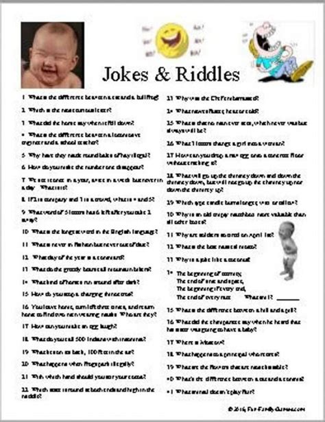 Funny Riddles With Answers Hilarious Jokes Jokes And Riddles Family Fun Games Jokes