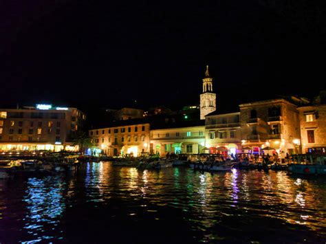 Marina At Night In Hvar Croatia 2 2traveldads