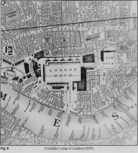 Map Of Wapping London Map Historical London London Docklands