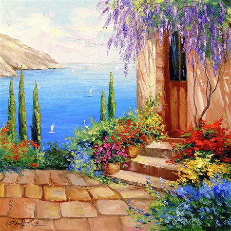 Morning By The Sea Painting By Olha Darchuk Fine Art America