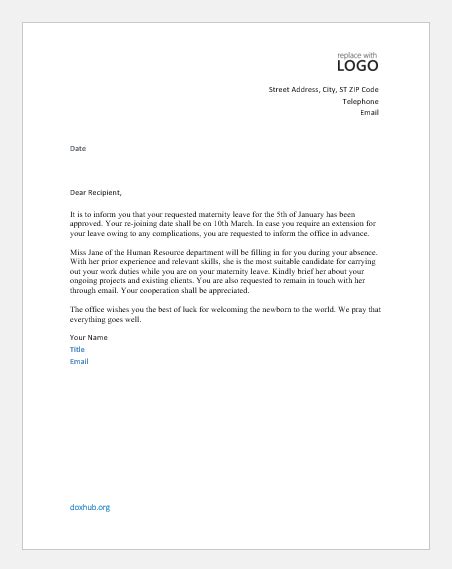 Leave Of Absence Letter For Your Needs Letter Template Collection