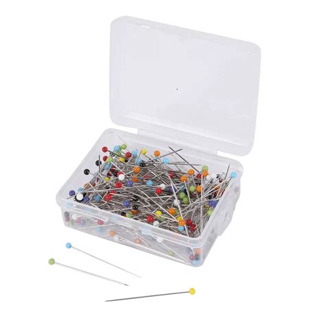 Hot 250 Pieces Sewing Pins Ball Glass Head Pins Straight Quilting Pins