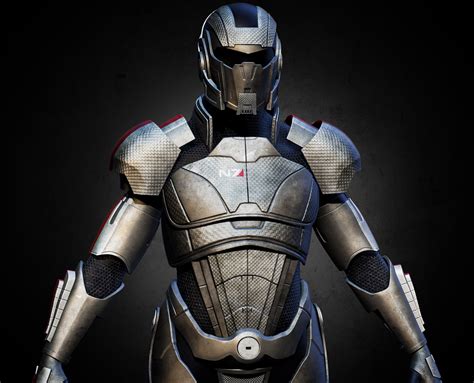 Artstation Commander Shepards Armor Mass Effect