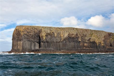 Volcanic Island With Basalt Columns Stock Photo Image Of