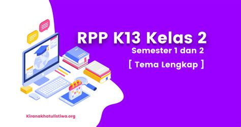 Permen no 22 tahun 2006 2. RPP K13 Kelas 2 Revisi 2020 Semester 1 dan 2 - Kirana Khatulistiwa
