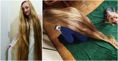 Real Life Rapunzel Woman Stuns With Really Long Hair Shares Photos