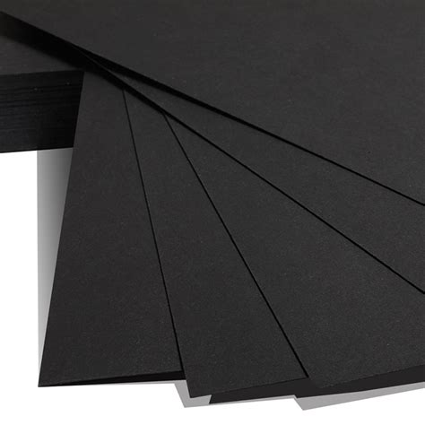 Black Cardboard 210gsm 510 X 640mm 100pk
