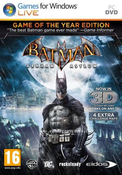 Nothing was improved in pc's de compared to earlier goty. Download Batman Arkham Asylum Game of the Year Edition [PC ...