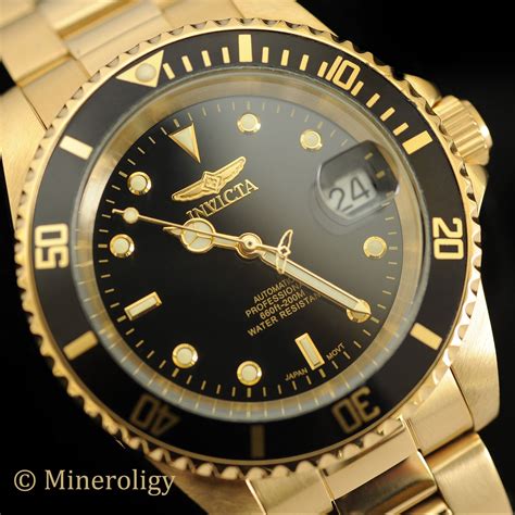 Browse luxurious and fascinating gold dive watch collection at alibaba.com and flaunt irresistible styles. Invicta Pro Diver 40mm 18k Gold IP Automatic Mens Watch | Timex watches, Watches for men, Watches