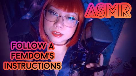 asmr 👠 follow a femdom s instructions sensual softspoken youtube