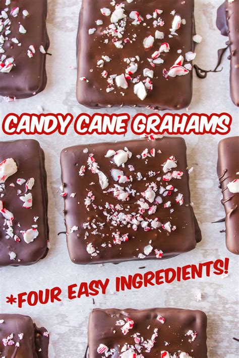 Chocolate Dipped Candy Cane Grahams Recipe In 2023 Holiday Recipes