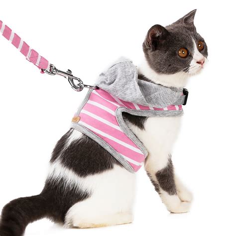 Cat Dog Harness And Leash Set Adjustable Puppy Kitten Walking Harnesses