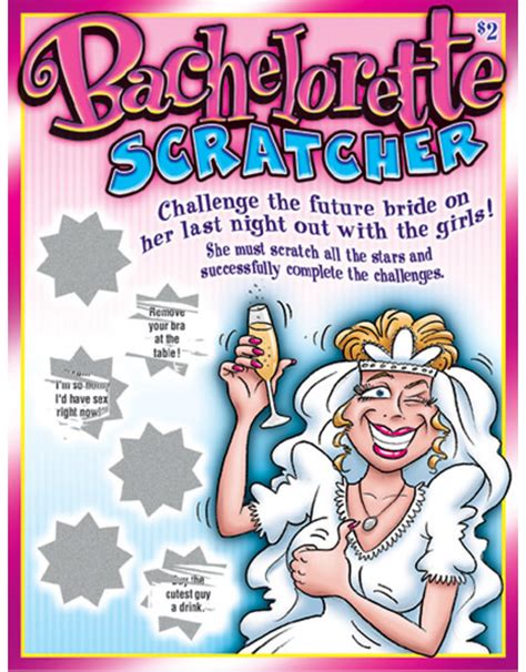Bachelorette Scratcher Sexy Scratcher Sensationo