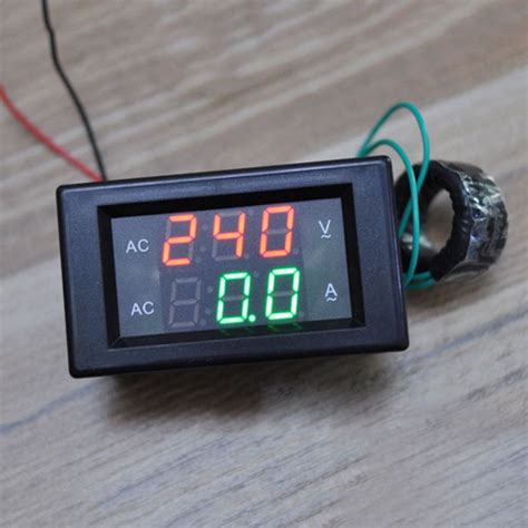 2018 New Car Ammeter Dual Led Digital Amp Volt Meter Gauge Voltage