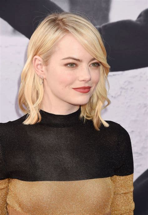 Emma Stone Has The Prettiest Buttery Platinum Blond Hair Now
