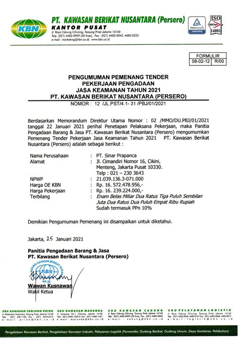 (wika) merupakan badan usaha milik negara (bumn) yang beroperasi dalam penyediaan jasa konstruksi. PT. Kawasan Berikat Nusantara | KBN Salurkan Sembako untuk ...