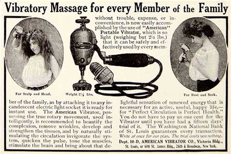 Vibrators Were Sold In The Sears And Roebuck Catalogue