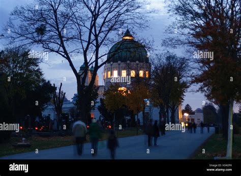 Wien Vienna Dr Karl Lueger Church At The Central Cemetery On All