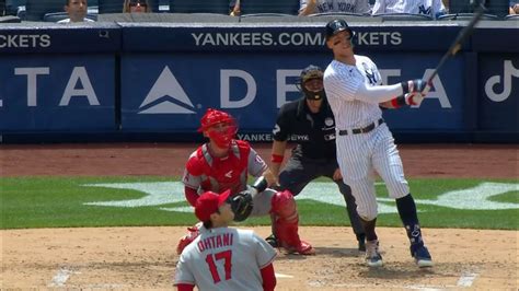Aaron Judge Takes Shohei Ohtani Deep Battle Of Stars Goes To Judge In Yankees Vs Angels