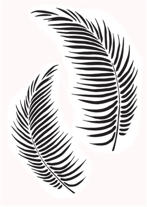 Tropical Leaf Template Printable