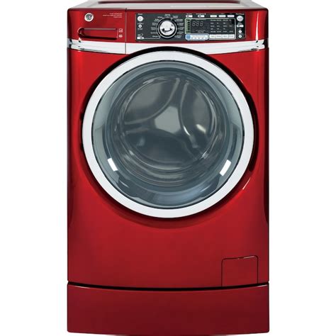 Ge 48 Cu Ft High Efficiency Front Load Washer With Steam Cycle Ruby