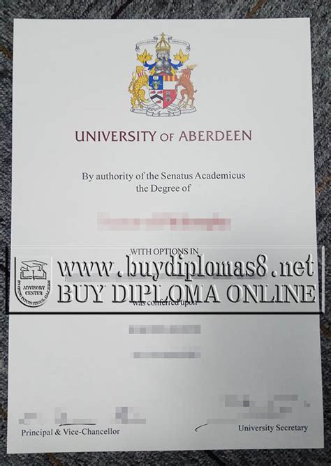 How To Order University Of Aberdeen Diploma Online Buy Fake Diplomas