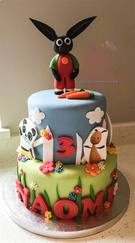 Bing Bunny Birthday Tiered Cake Cbeebies Torte Di